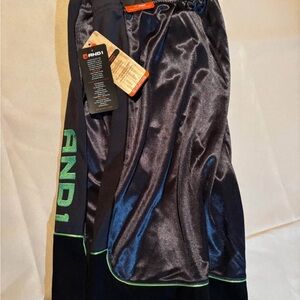 AND1 Black and Gray Basketball Shorts